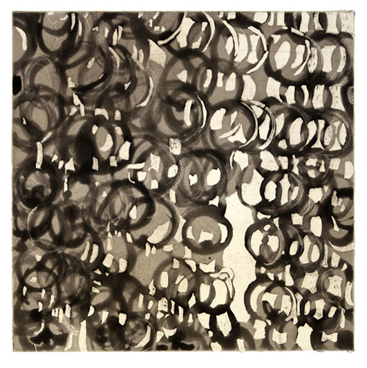 Derived from medieval french armor. Print created at Crown Point Press summer workshop.