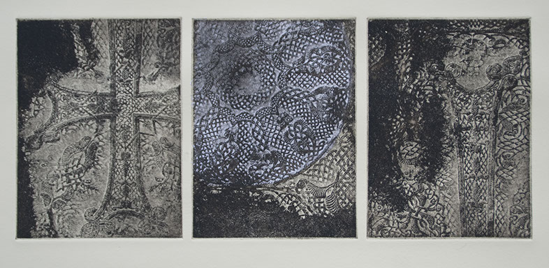 transfer from a photograph of an Armenian khachkar