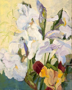 capturing those brief moments when both types of iris are blooming simultaneously in Pottersville, NJ