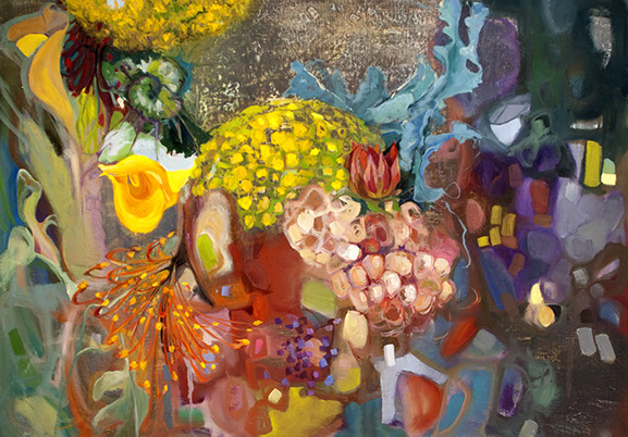 flowers from around the globe painted by Ahni Kruger