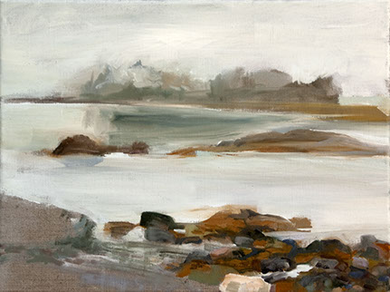 Painting by Ahni Kruger created on Great Cranberry Island, Maine.