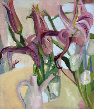 winter still life with a ceramic vessel by Belinda Roll