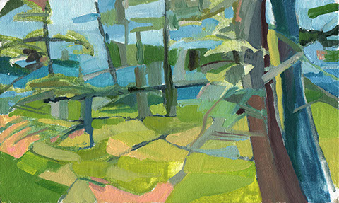 painted from Maypole Point on Little Cranberry Island, Maine