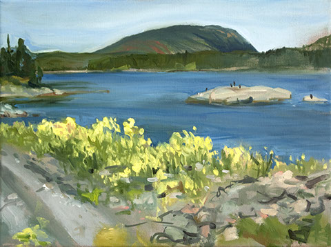 painted from Gina Murray's house on Great Cranberry Island, Maine