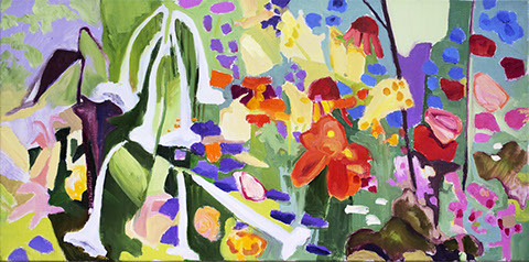 painted in the Moss garden on Great Cranberry Island, Maine