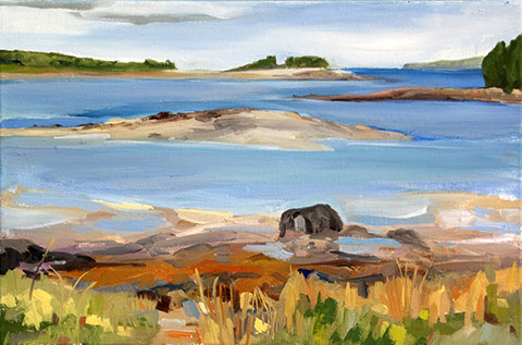 heading towards The Pool on Great Cranberry Island, Maine