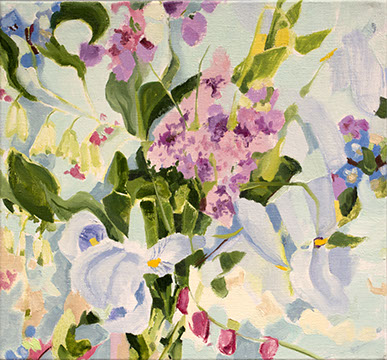 bleeding hearts, iris & other treasures