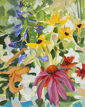 abundance of July flowers