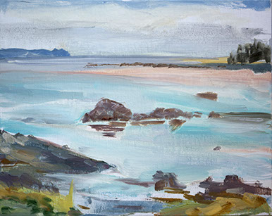 quick study of the sea reflections