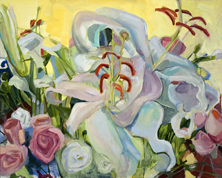 allowing the lilies to open and change