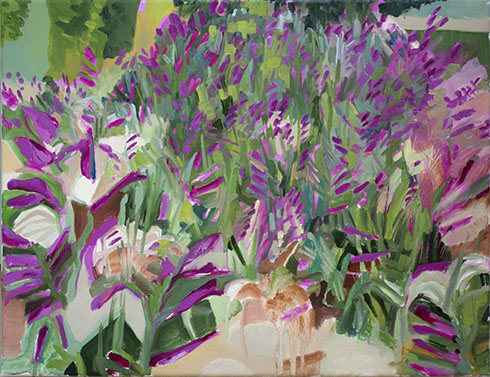 painted in the garden of a friend